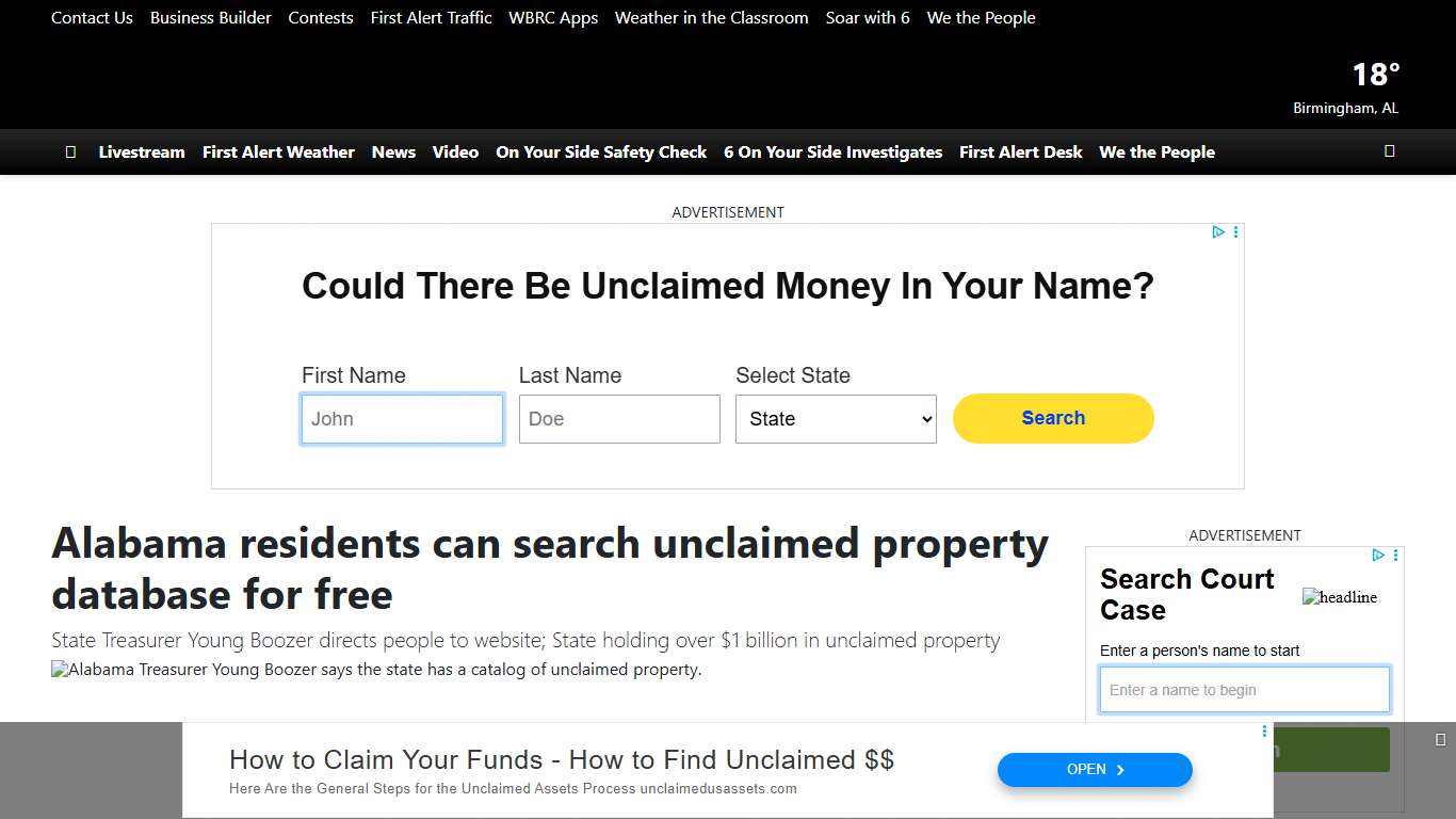 Alabama residents can search unclaimed property database for free